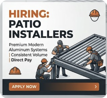 Now Hiring: Patio Installers — Apply Now