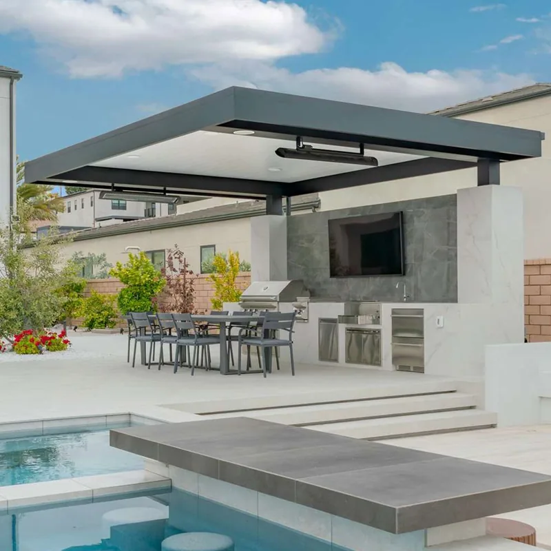 4K Cantilever Hero — Alumcraft aluminum patio project