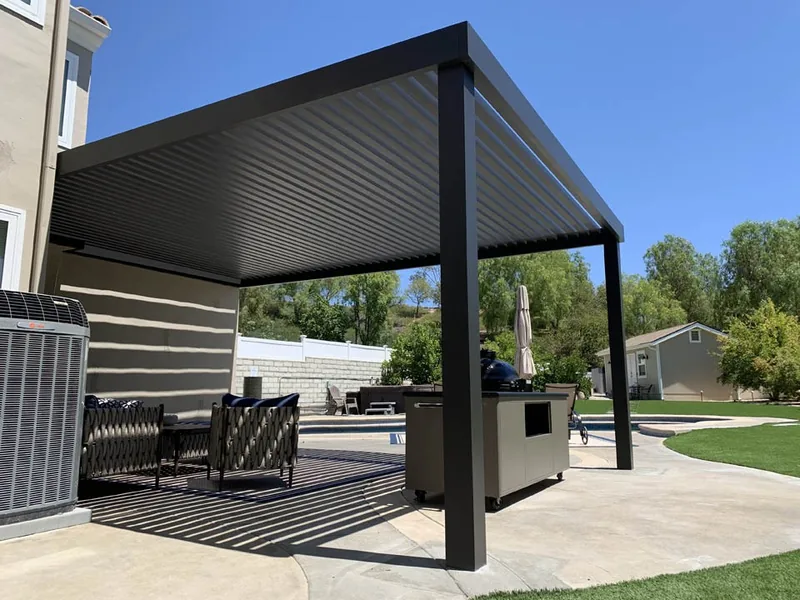 4K Lattice Profile — Alumcraft aluminum patio project